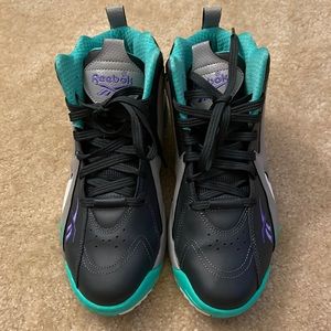 Reebok Kamikaze I Mid Sneakers Size 7 Color Gray Blue Purple